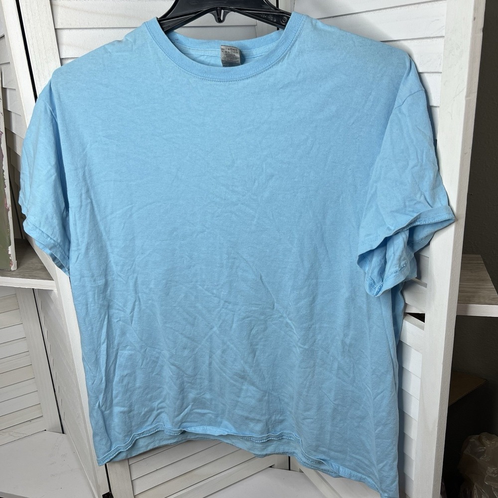 Set Of 2 Unisex T-shirts Size XL. Blue Is Gildan, Pink Is FOTL Platinum.